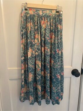 Vintage Floral Maxi Skirt